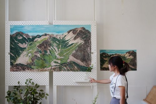 木直牛勿 臺灣山掛布 - 南湖圈谷 144x83 cm / 70x40 cm