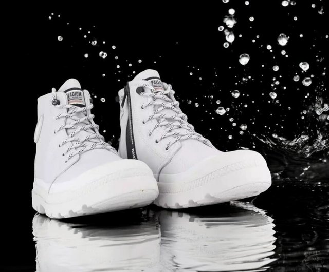 ■パラディウム PALLADIUM■ウォータープルーフ ハイカット スニーカー■23.5■黒■ブラック■ パラディウム パンパ ケージ WP+ オレンジ ラベル メタリック