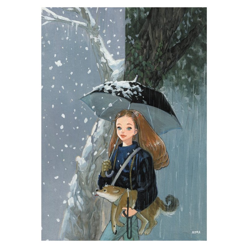 Different Haze  | NOMA | korea illust Art paper poster A4 | Water color,Gouache - 海報/掛畫/掛布 - 紙 多色