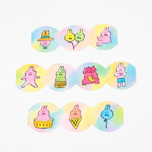マスキングテープ うさぎ - ショップ AIUEO マスキングテープ・PET