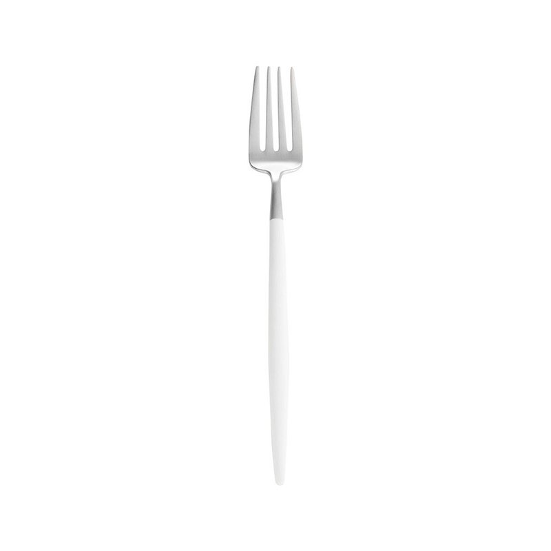 MIO WHITE MATTE CUTLERY DESSERT FORK - Cutlery & Flatware - Stainless Steel White