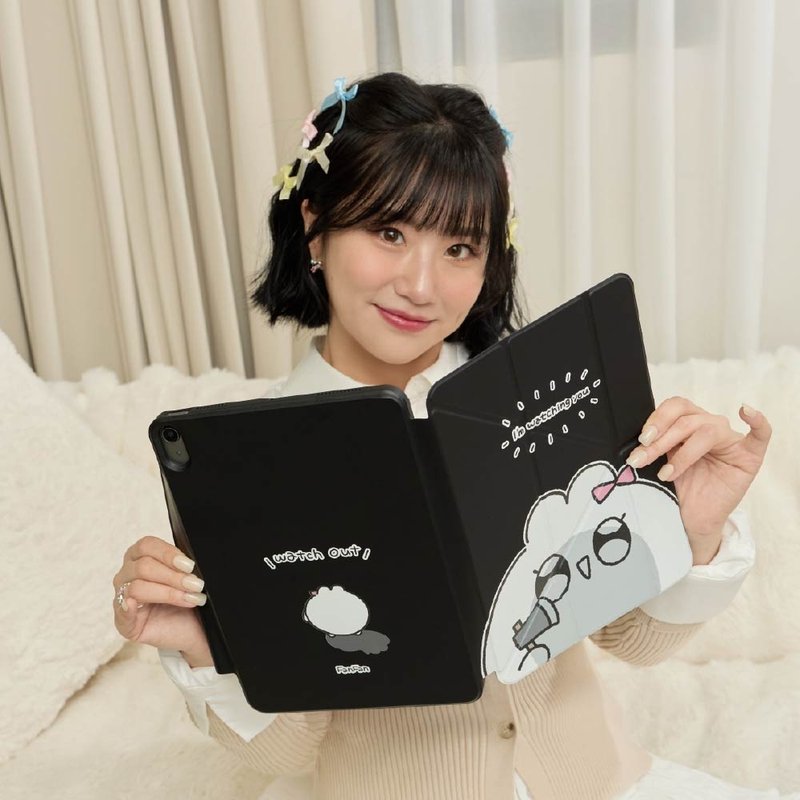 焦凡凡我在盯著你強悍磁吸iPad三折/Y折保護殼 - 平板/電腦保護殼/保護貼 - 塑膠 多色