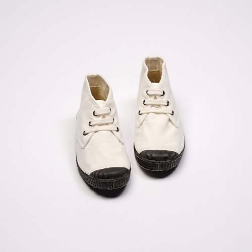 CIENTA 西班牙帆布鞋 西班牙帆布鞋 CIENTA U60997 05 白色 黑底 經典布料 童鞋 Chukka