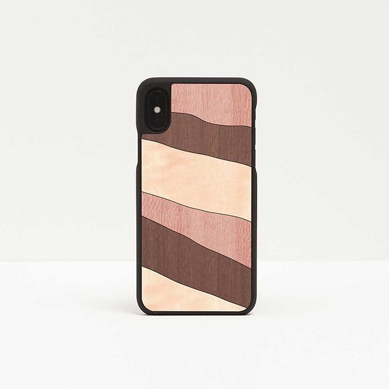 [Pre-order] Log phone case / Monochrome powder - iPhone - เคส/ซองมือถือ - ไม้ สีนำ้ตาล