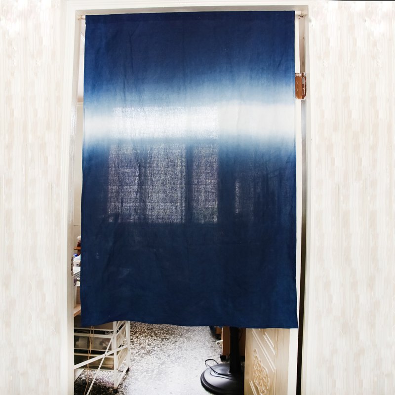 Handmade Gradient Indigo Galaxy Curtain - Doorway Curtains & Door Signs - Cotton & Hemp 