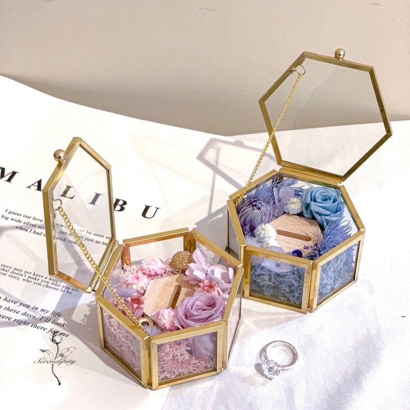 Weixiang Huafang Ring Box - Dried Flowers & Bouquets - Other Materials 