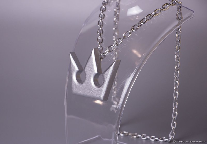 Kingdom Hearts inspired Sora Necklace | 3D printed Replica - 項鍊 - 塑膠 銀色