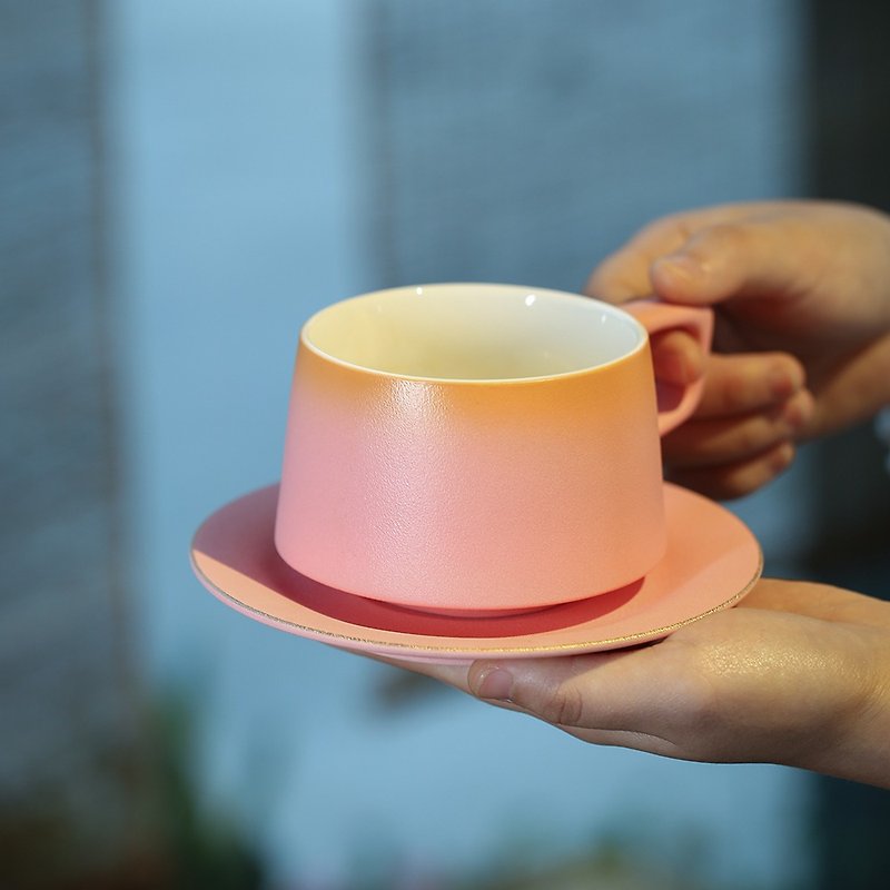 陶 咖啡壺/咖啡器具 - 咖啡杯漸變色磨砂質感簡約艺文年輕新選擇