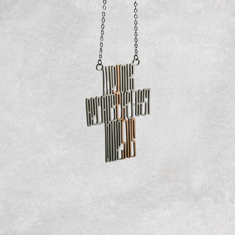 We love cross necklaces - Necklaces - Stainless Steel Silver