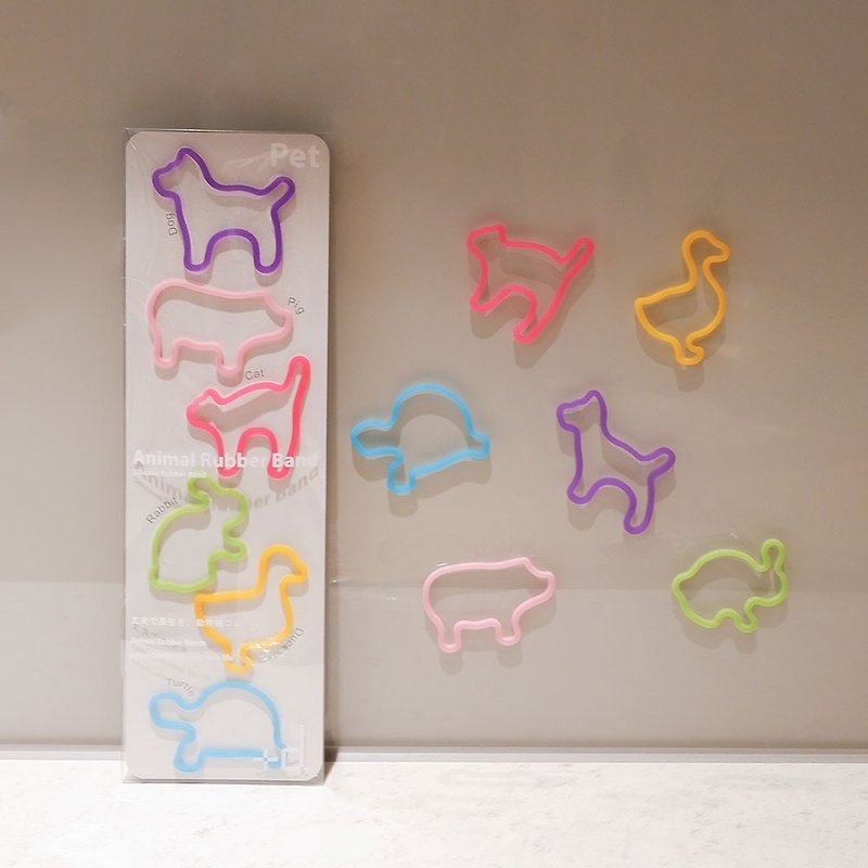 【+d】安全矽膠設計橡皮筋組-寵物 - 其他 - 矽膠 多色