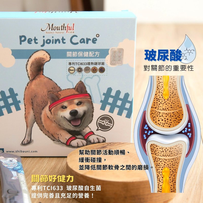 Mouthful Master Mao's Joint Good Strength Dog and Cat Joint Health Care TCI633 Self-Generated Hyaluronic Acid UCII - อื่นๆ - สารสกัดไม้ก๊อก 