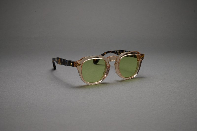 Vatic Vintage Optical Soto Champagne / Demi 8mm厚切膠卷墨鏡 - 眼鏡/鏡框 - 其他材質 金色