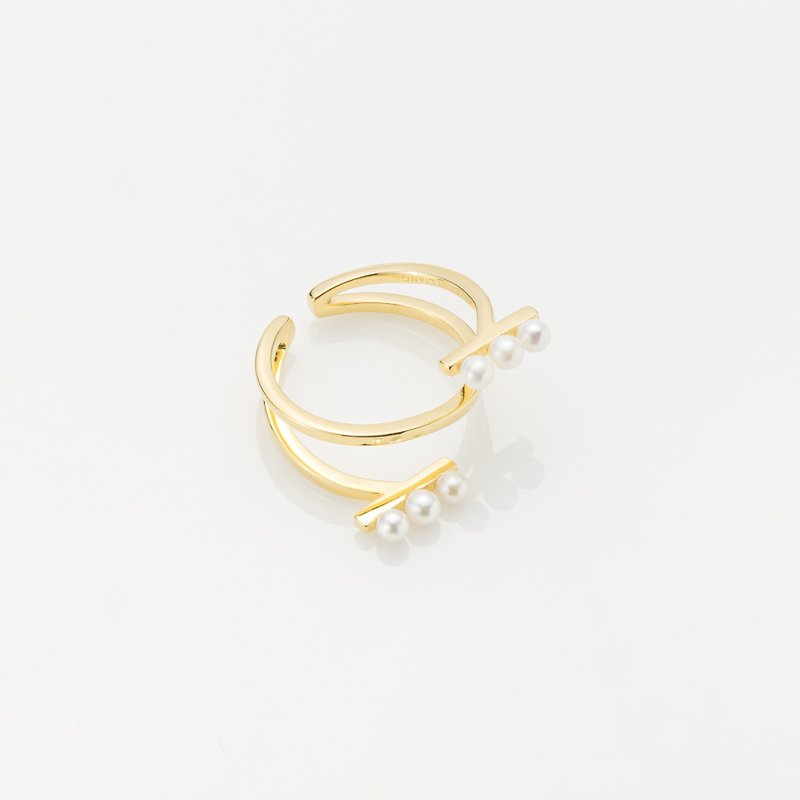 Freja ring - แหวนทั่วไป - ทองแดงทองเหลือง สีทอง