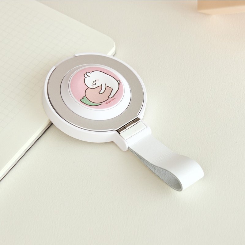 Ugly White Rabbit Embraces Sweet Peach 15W 2-in-1 Magnetic Stand Wireless Charger (Mobile + Watch) - อุปกรณ์เสริมอื่น ๆ - พลาสติก หลากหลายสี