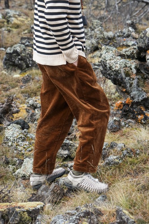 Lab Store PANTS 日系休閒燈芯絨褲 雙褶寬鬆設計 冬季復古單品 Corduroy