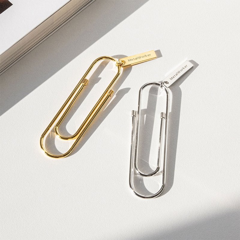 Personalized Big Clip Bookmark, Custom Engraved Bookmarks for Book Lovers Reader - 書籤 - 其他金屬 金色