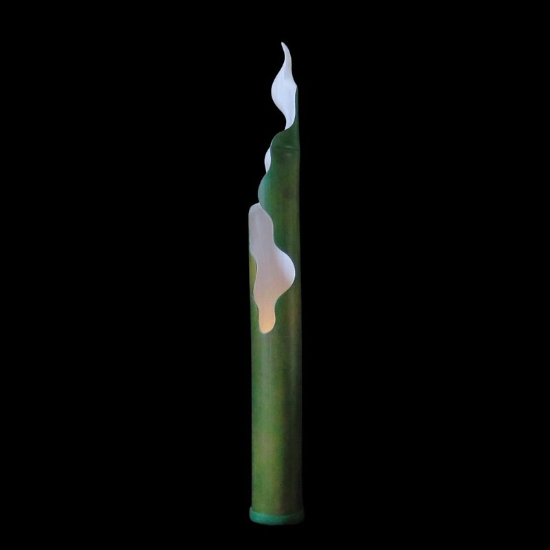 燭光 - 慢工手作 LED 桂竹人文小夜燈 - 矮竹 - 燈具/燈飾 - 竹 綠色