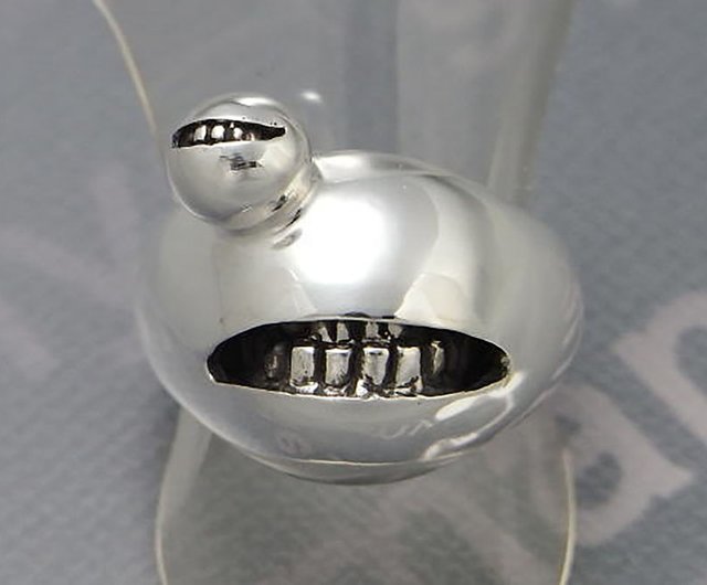 anti smile ball ring with a nano smile ball (s_m-R.19) 不高兴怒