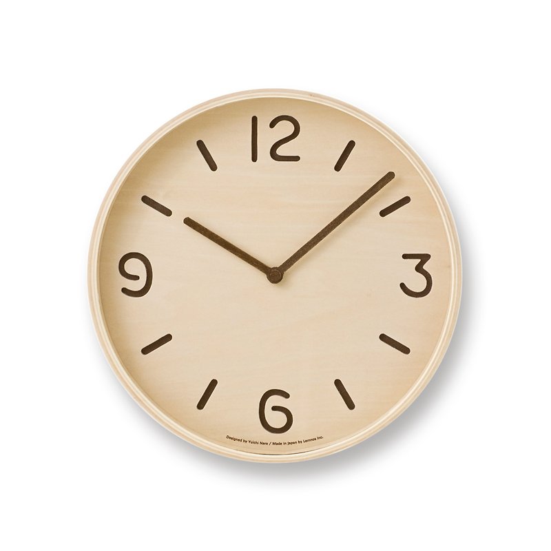 Lemnos Thomson 時鐘 - 米 - 時鐘/鬧鐘 - 木頭 卡其色