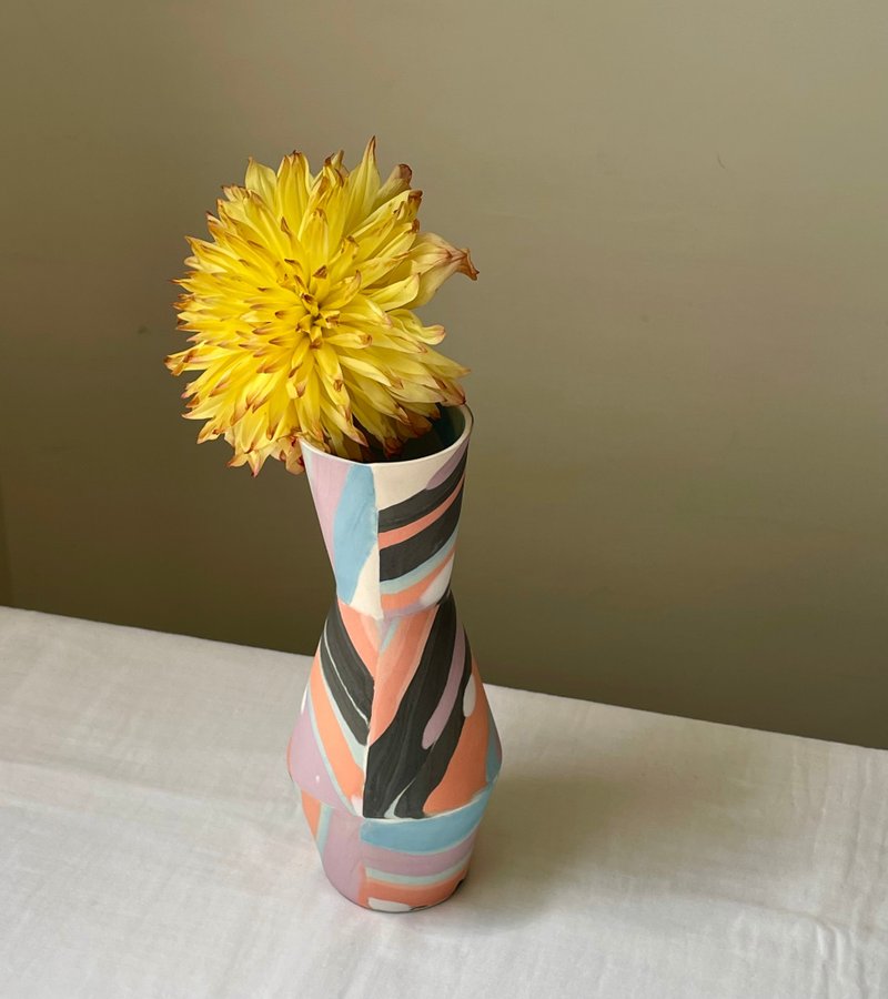 叢林色彩幾何花器 - 花瓶/花器 - 瓷 