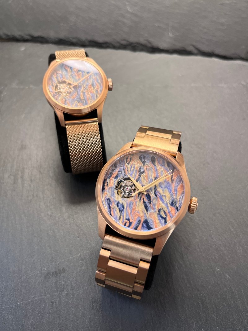 Re-Re x Watch Make Factory // Sunset Impression // Mechanical Watch - Couples' Watches - Silk Gold