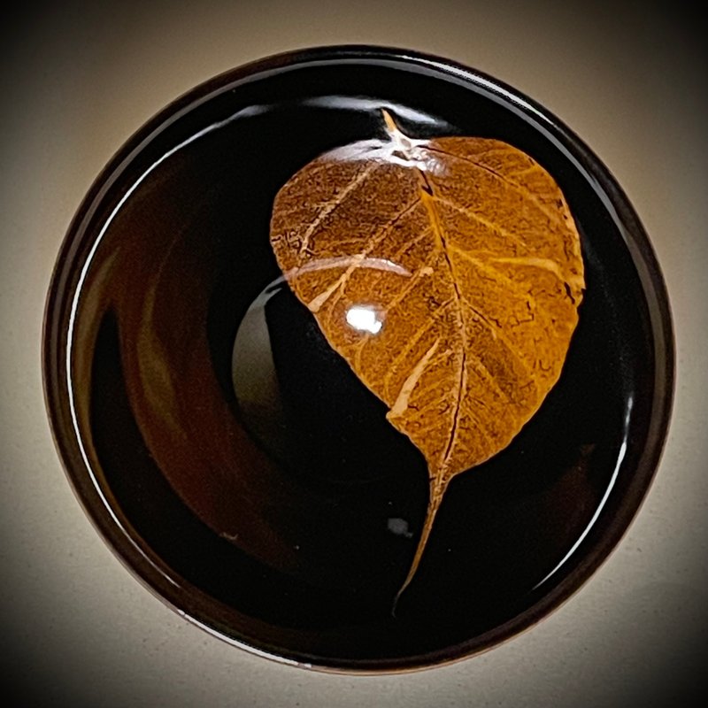 真實木葉天目茶盏-菩提葉 - 茶壺/茶杯/茶具 - 其他材質 