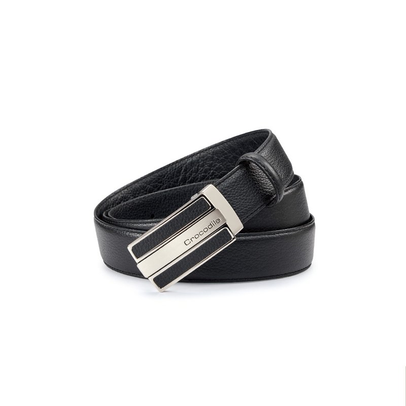 【情人節送禮/24H出貨】真皮打洞皮帶-32MM-0101-52002 - 皮帶/腰帶 - 真皮 黑色