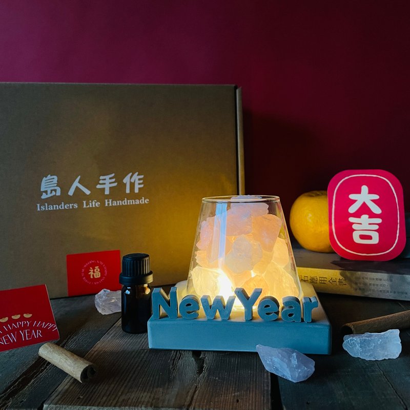 Energy Diffusing Crystal Mountain [Happiness and Love of Pink Quartz] Crystal Gift Box - ( Cement characters need to be purchased additionally) - น้ำหอม - คริสตัล สึชมพู