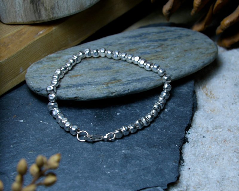 Irregular bracelet / Silver925 / Silver / irregular / manual / - Bracelets - Other Metals 