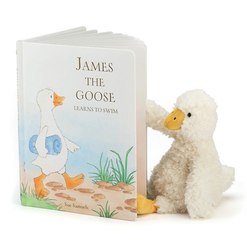 Jellycat James the Goose Book - ของเล่นเด็ก - กระดาษ ขาว