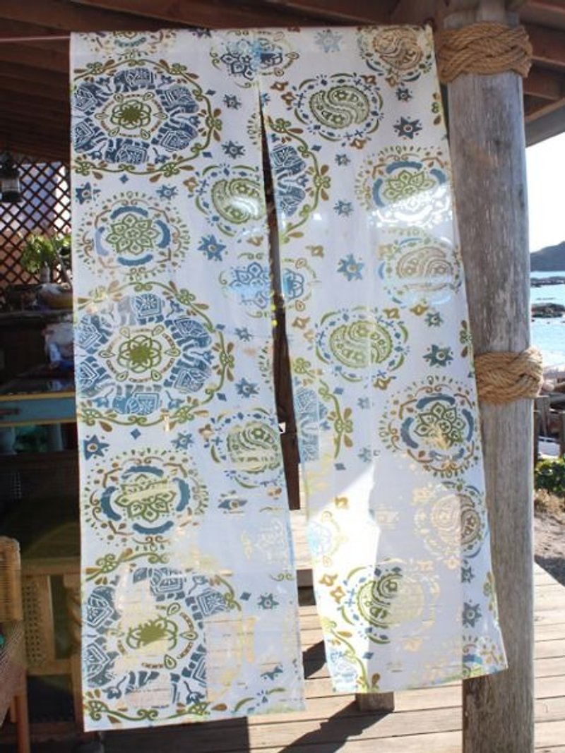 【Pre-order】 ☼ India like mandala pattern curtain ☼ (blue) - Items for Display - Other Materials Multicolor