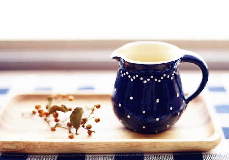 其他材質 茶壺/茶杯/茶具 藍色 - 【好日戀物】德國VINTAGE 手作牛奶壺