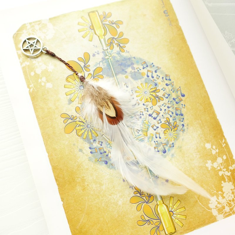 ANGELs FEATHER- fortune bookmark gift limited edition - ที่คั่นหนังสือ - วัสดุอื่นๆ สีนำ้ตาล