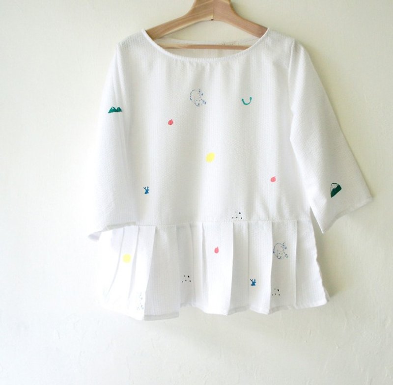 White Mountain Star wavelet color sleeve shirt discount / - Women's Tops - Other Materials White