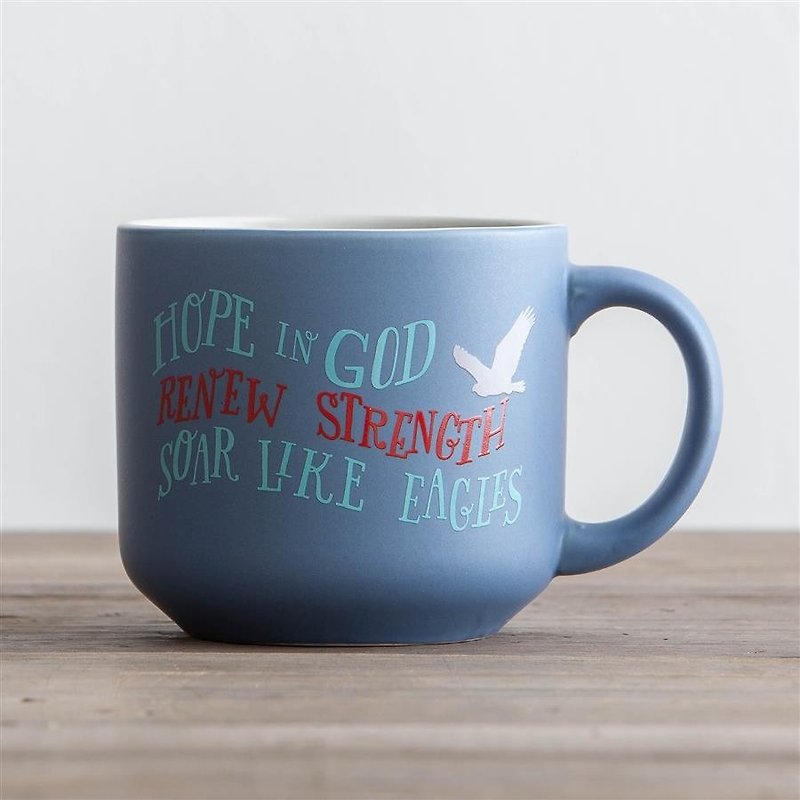 ◤ eagle. King Mug | Religion Dayspring - Mugs - Porcelain Blue