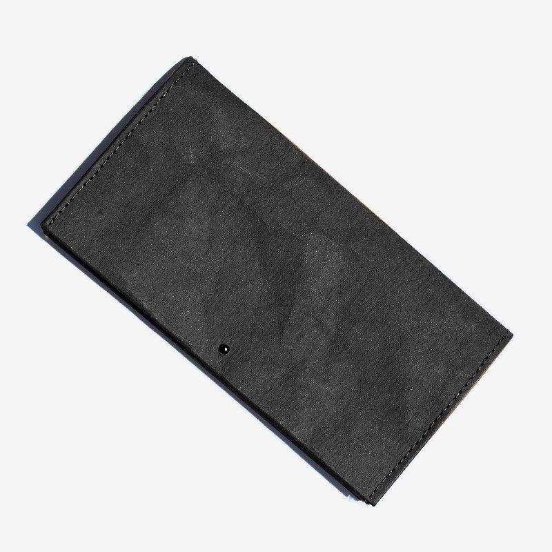 MTS |洗浄クラフトペーパークリップの長さ・シンプルなソリッドブラック・ - 財布 - 紙 ブラック