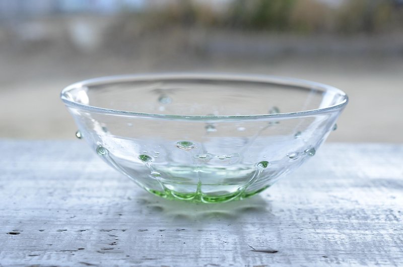 Bowl of drops (mint green) - ถ้วยชาม - แก้ว สีเขียว
