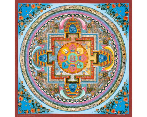 時輪金剛曼陀羅– 時間之輪與宇宙和諧- B07975 Boudha Stupa