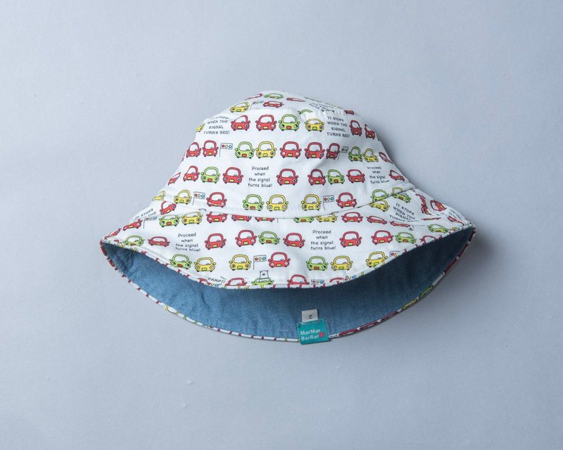 帽圍可調塑型-交通6 漁夫帽 防曬 寶寶 童裝 禮物 帽子露營 登山 - 帽子 - 棉．麻 金色