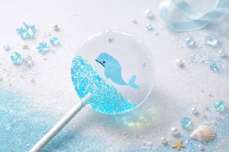 クリエイティブ ロリポップ - 静寂の青いクジラの物語 - スナック菓子 - 食材 ブルー