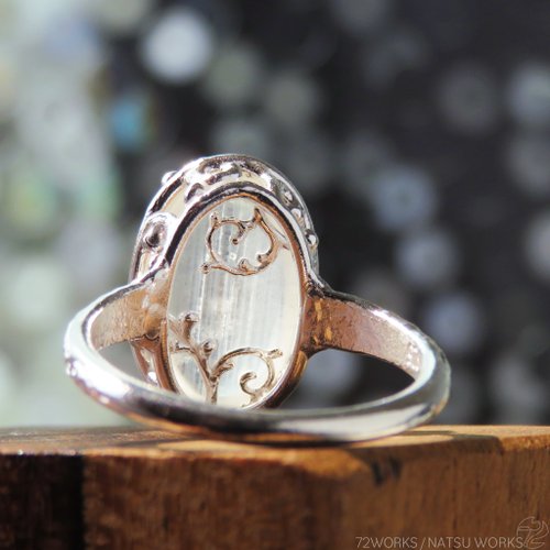 シルキームーンストーン リング / silk Moonstone Ring l - ショップ