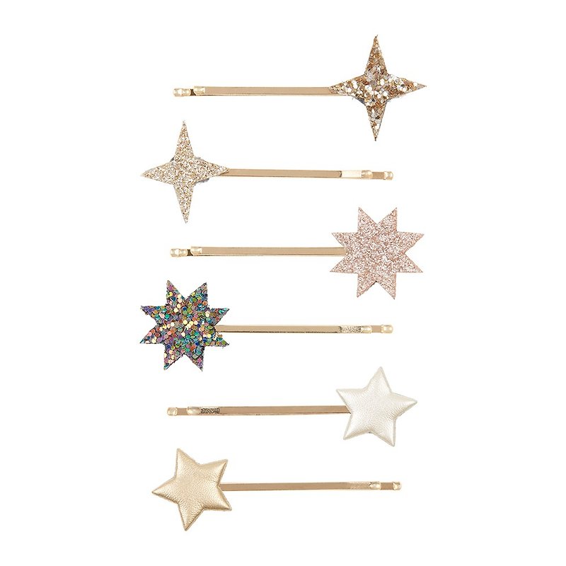 [Christmas Limited Edition] British Mimi & Lula AW22_Xmas Mini Sparkling Star Clip - เครื่องประดับ - เส้นใยสังเคราะห์ 