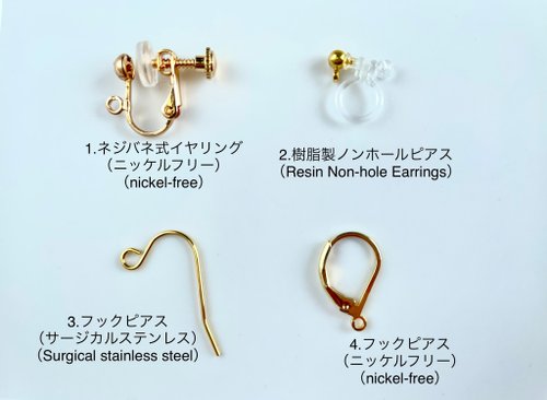 K18 ハートモチーフ ガラス ブルー クリア 揺れる ピアス レディース クリスタルガラスの揺れるピアス イヤリング クリア ハート