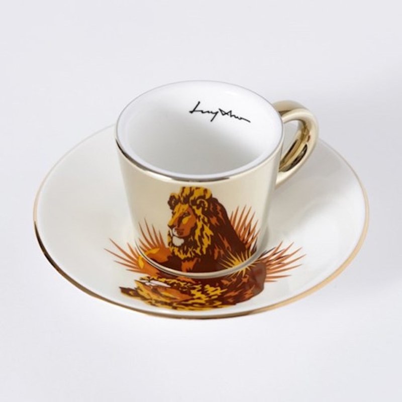LUYCHO 鏡面倒影杯組_獅子 (90ml) - 其他杯子 - 陶 金色