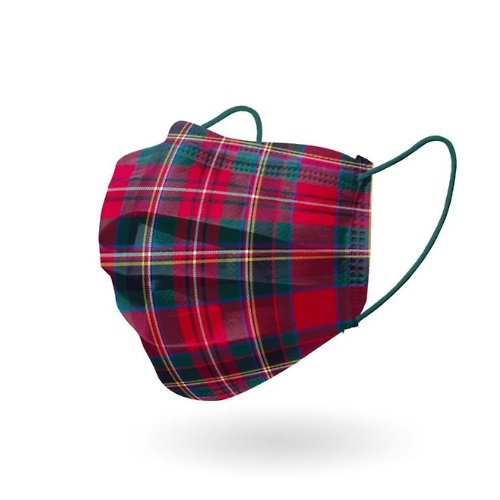 CHACER佳和口罩 成人醫用口罩-蘇格蘭紅格紋(10片)