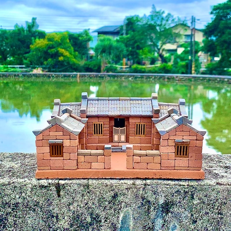 [DIY Material Combo Pack] Large Sanheyuan/Small Brick Model/Mini Red Brick/Taiwanese Traditional Building - Other - Other Materials 
