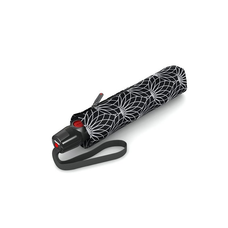 [Knirps German Red Dot Umbrella] T.200 Automatic Opening and Closing Umbrella-Renature Black - Umbrellas & Rain Gear - Polyester Black