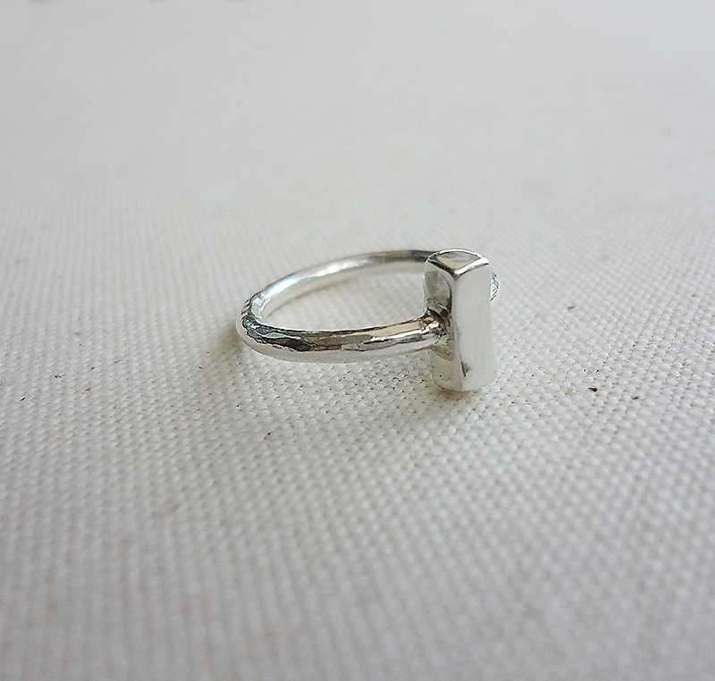 Ten simple shape sterling silver rings - แหวนทั่วไป - เงิน สีเงิน