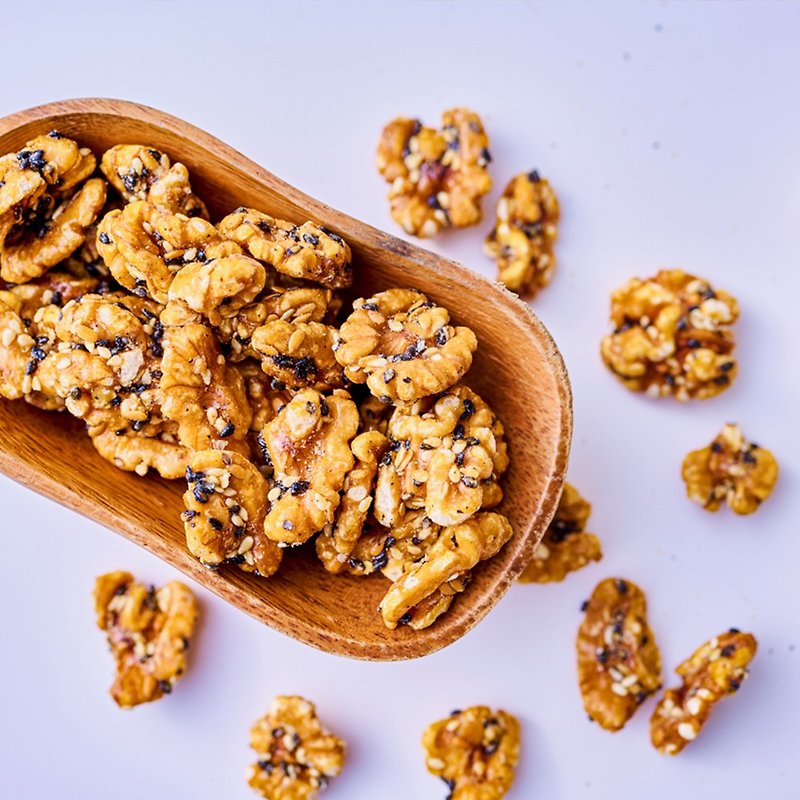 [Kovlai Boutique Nuts] Xiangzhi Walnuts 150g/can-Maple Syrup, Walnuts, Sesame, Flaxseed - Nuts - Fresh Ingredients Brown