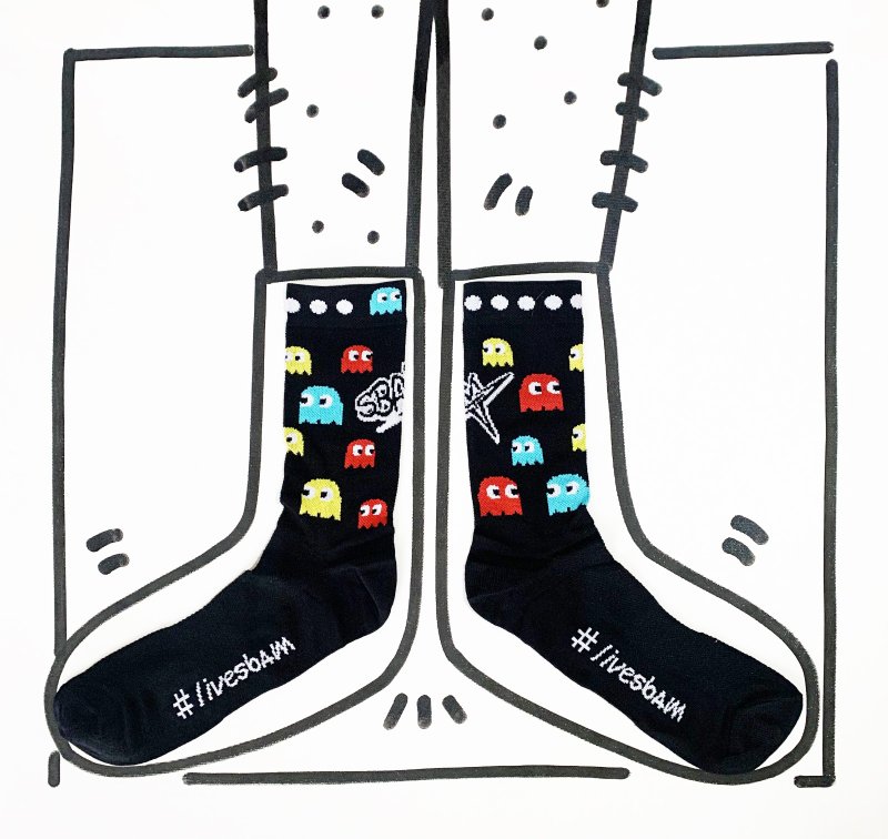 Italy Italy trend sports socks livebam Italian classic original design and manufacture GHOST - Socks - Other Materials 